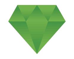 groen diamant edelsteen vector