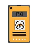 smartphone taxi onderhoud vector