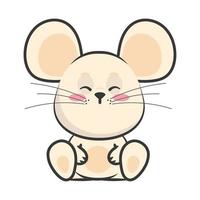 schattig muis kawaii vector