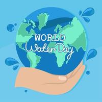 wereld Water Dag vector