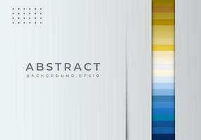 abstract gekleurde achtergrond met overlappen laag en gouden structuur decoratie. geel en blauw palet