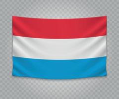 realistisch hangende vlag vector