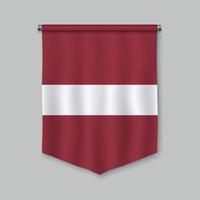 wimpel met vlag vector