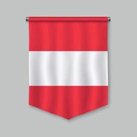 wimpel met vlag vector