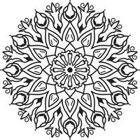bloem mandala wijnoogst decoratief patroon vector illustratie kleur boek bladzijde kdp interieur vrij vector
