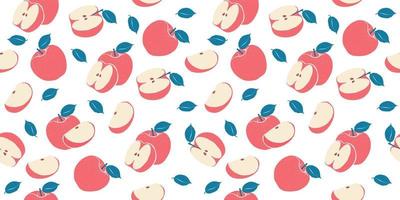 naadloos patroon van appel. elegant sjabloon voor mode afdrukken. trending kleding stof mode patroon ontwerpen. vector