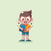 kinderen studie boek vector illustratie