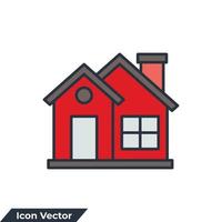 huis pictogram logo vectorillustratie. huissymboolsjabloon voor grafische en webdesigncollectie vector