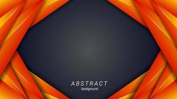 abstract oranje zwart lijn vorm laag achtergrond sjabloon ontwerp vector