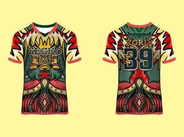 raglan mouwen sport- Jersey ontwerp vector