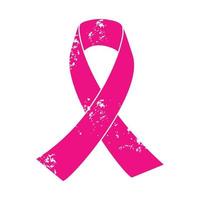 roze lint, borst kanker bewustzijn symbool, geïsoleerd Aan wit, vector illustratie