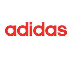 adidas naam symbool logo rood kleren ontwerp icoon abstract Amerikaans voetbal vector illustratie met wit achtergrond