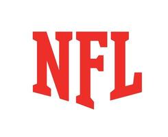 nfl logo symbool rood ontwerp Amerika Amerikaans voetbal Amerikaans vector landen Amerikaans voetbal Amerikaans teams illustratie met wit achtergrond