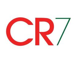 cr7 symbool logo groen en rood kleren ontwerp icoon abstract Amerikaans voetbal vector illustratie met een wit achtergrond