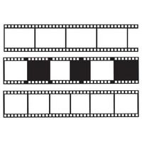 abstrack filmstrip logo sjabloon vector illustratie ontwerp