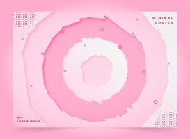 roze abstract papier gesneden slijm achtergrond vector