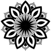 geïsoleerd mandala patroon abstract vector