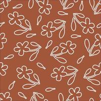bloesem naadloos patroon bloemen vector. geschikt voor kleding, kleding stof, textiel, behang, inpakken. vector