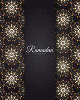 gouden mandala ramadan vector
