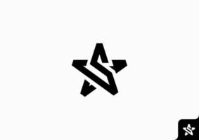 ster logo ontwerp vlak minimalistische concept vector