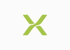 brief X logo icoon ontwerp sjabloon elementen vector