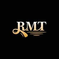 brief rmt luxe monogram logo vector