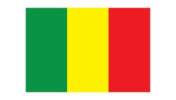 vlag van Mali. nationaal vlag van republiek van Mali. vector