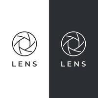 fotografie camera logo, lens camera Luik, digitaal, lijn, professioneel, elegant en modern. logo kan worden gebruikt voor studio, fotografie en andere ondernemingen. vector