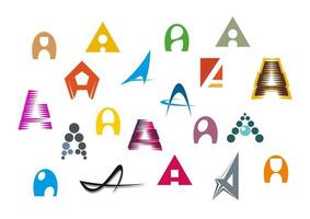 alfabet letter a vector