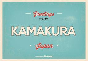 Kamakura Japan Greeting Illustratie vector