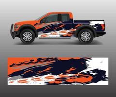 grafische abstracte streepontwerpen voor vrachtwagenembleem, bestelwagen en autowrap vector