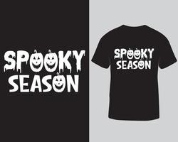 spookachtig seizoen halloween t-shirt ontwerp. t-shirt ontwerp voor halloween seizoen pro downloaden vector
