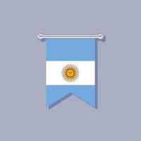 illustratie van Argentinië vlag sjabloon vector