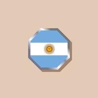 illustratie van Argentinië vlag sjabloon vector