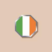 illustratie van Ierland vlag sjabloon vector