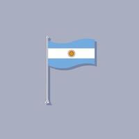 illustratie van Argentinië vlag sjabloon vector