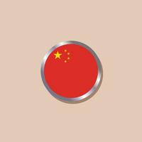 illustratie van China vlag sjabloon vector