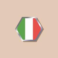 illustratie van Italië vlag sjabloon vector