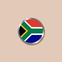 illustratie van zuiden Afrika vlag sjabloon vector