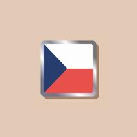illustratie van Tsjechisch republiek vlag sjabloon vector