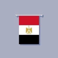 illustratie van Egypte vlag sjabloon vector