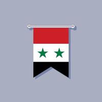 illustratie van Syrië vlag sjabloon vector