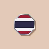 illustratie van Thailand vlag sjabloon vector