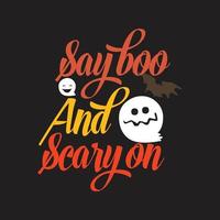 halloween t-shirt ontwerp vector