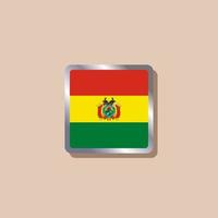 illustratie van Bolivia vlag sjabloon vector