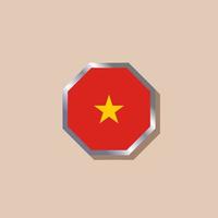 illustratie van Vietnam vlag sjabloon vector