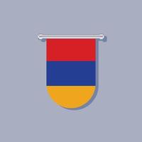 illustratie van Armenië vlag sjabloon vector