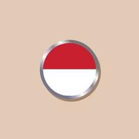 illustratie van Indonesië vlag sjabloon vector