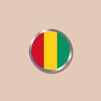 illustratie van Guinea vlag sjabloon vector