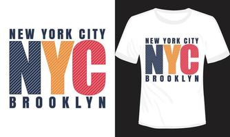 nieuw york stad Brooklyn t-shirt ontwerp vector